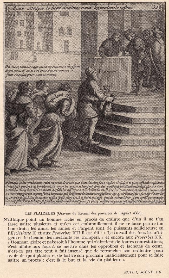 Les Plaideurs, Acte I, Scène VII
